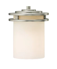 Kichler Hendrik 5 1/2" Wide Nickel and White Glass Mini Pendant