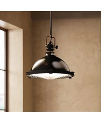 Kichler Olde Bronze Fresnel Lens 13 1/2" Wide Pendant Light