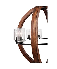 Grand Bank 28" Wide Double Wood Chandelier by Kichler