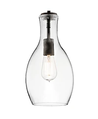 Kichler Everly 7" Wide Olde Bronze Glass Mini Pendant