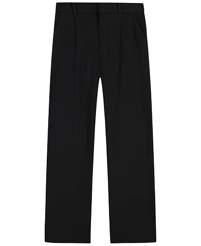 Calvin Klein Girls' 7-16 Refined Stretch Tailored Wide-Leg Pants