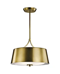 Kichler Maclain 16" Wide Natural Brass 3-Light Pendant
