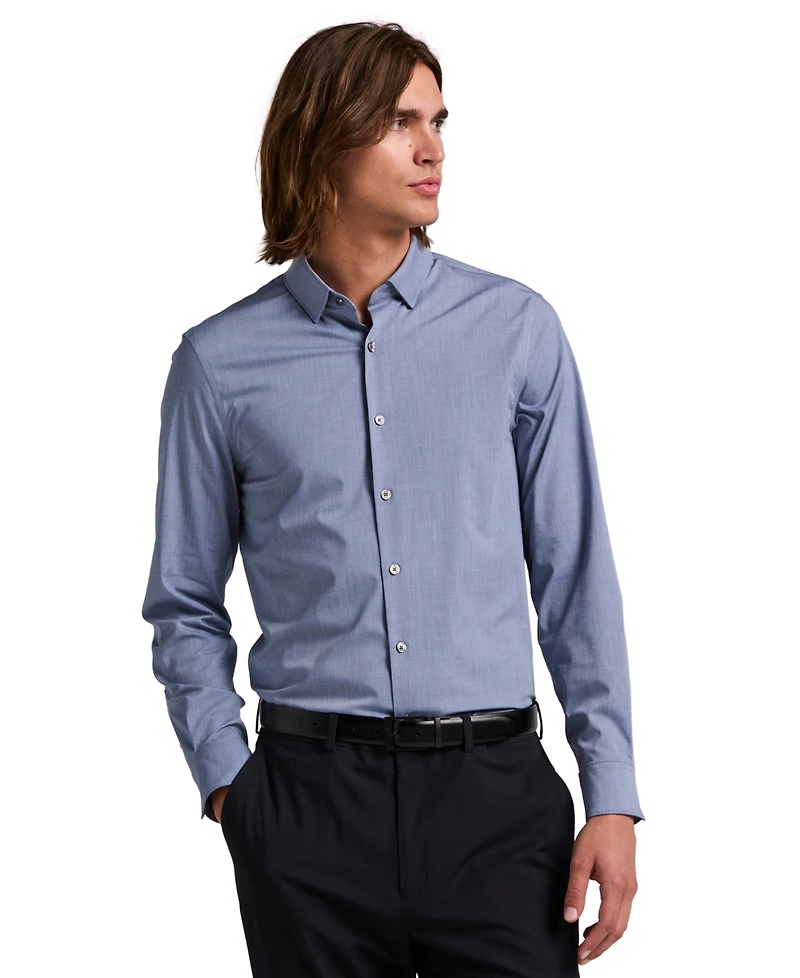 Perry Ellis Men's Performance Twill Shirt