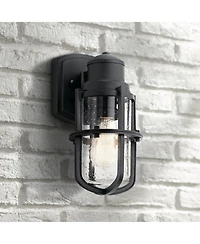 Kichler Suri 11 1/4" High Textured Black Outdoor Wall Light