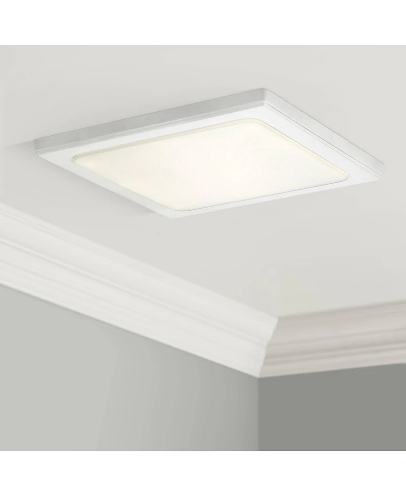 Kichler Zeo 13" Wide Square White 3000K Led Ceiling Light