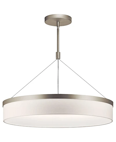 Kichler Mercel 26 1/2" Wide Satin Nickel Modern Led Drum Pendant Light