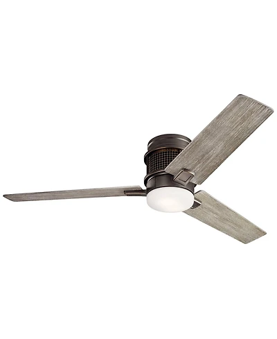 52" Kichler Chiara Bronze Led Hugger Ceiling Fan with Wall Control