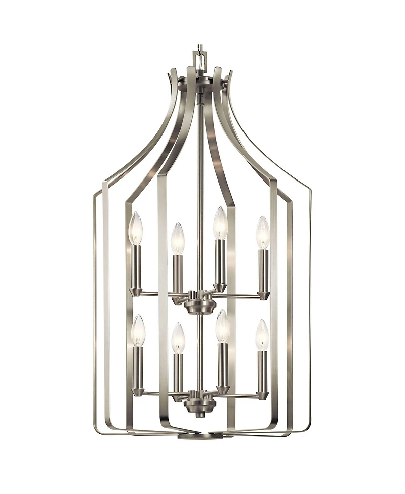 Kichler Morrigan 19" Wide Brushed Nickel 8-Light Foyer Chandelier