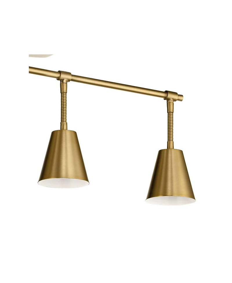 Kichler Sylvia 4-Light Brushed Natural Brass Track Fixture