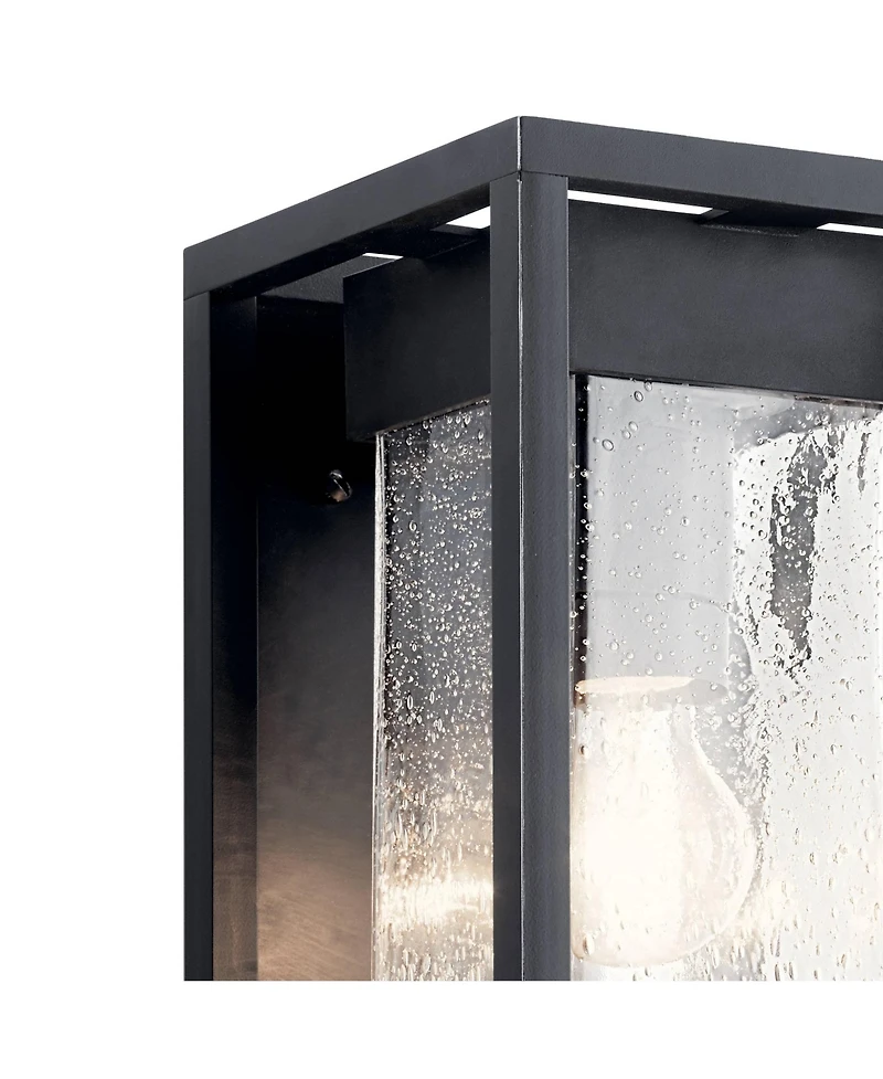 Kichler Mercer 16" High Black Silver Outdoor Wall Light