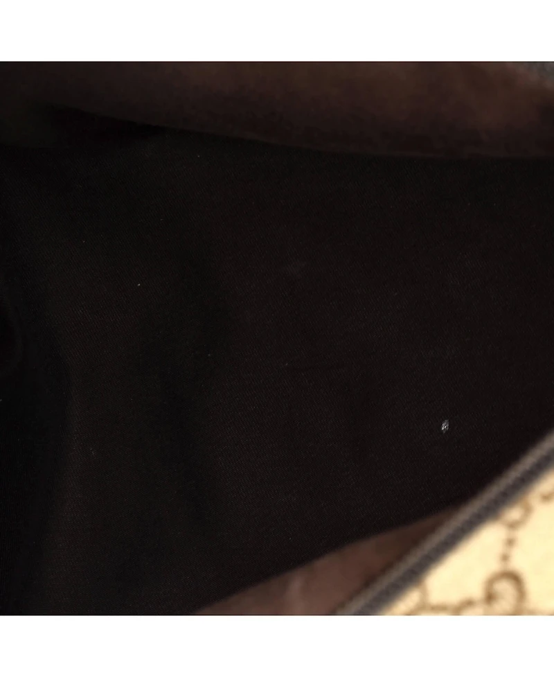 Pre-Owned Gucci Medium Web Strap Zip Messenger Bag Gg Canvas