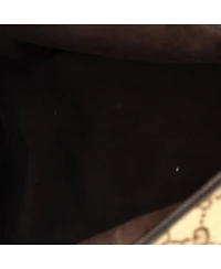 Pre-Owned Gucci Medium Web Strap Zip Messenger Bag Gg Canvas
