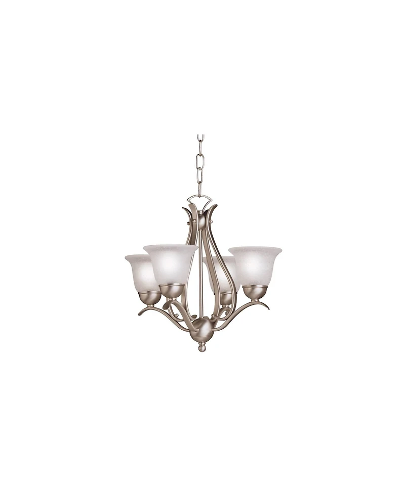 Kichler Dover 18" Wide Four Light Brushed Nickel Uplight Chandelier