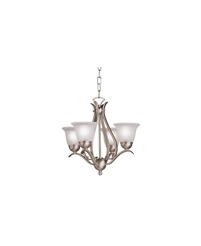 Kichler Dover 18" Wide Four Light Brushed Nickel Uplight Chandelier