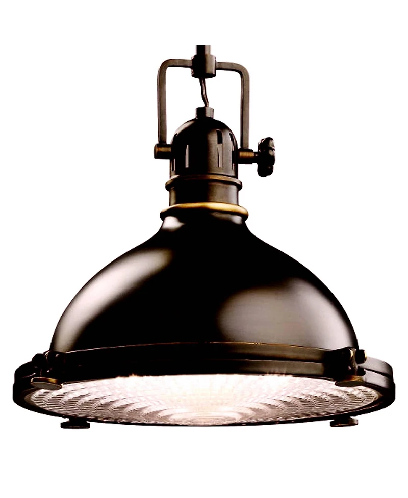 Kichler 12" Wide Olde Bronze Fresnel Lens Mini Pendant