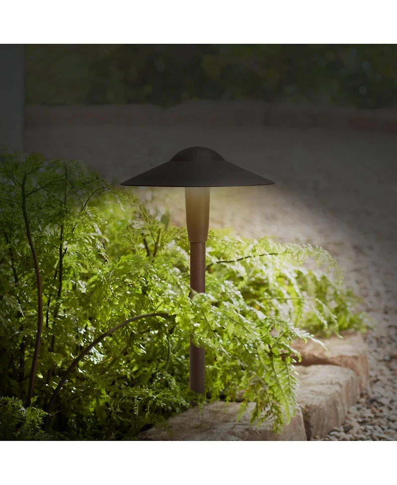 Kichler Landscape 16"H 3000K Led Bronze Dome Path Light