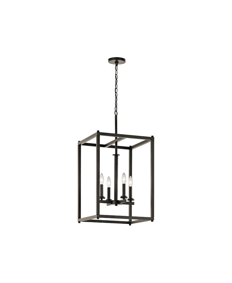 Kichler Crosby 16" Wide Olde Bronze 4-Light Open Cage Foyer Pendant