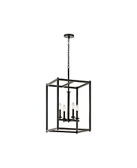 Kichler Crosby 16" Wide Olde Bronze 4-Light Open Cage Foyer Pendant