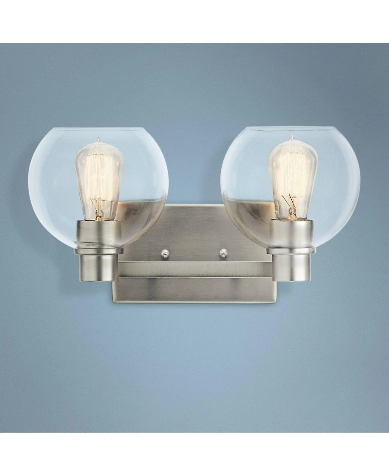 Kichler Harmony 8 1/4"H Brushed Nickel 2-Light Wall Sconce