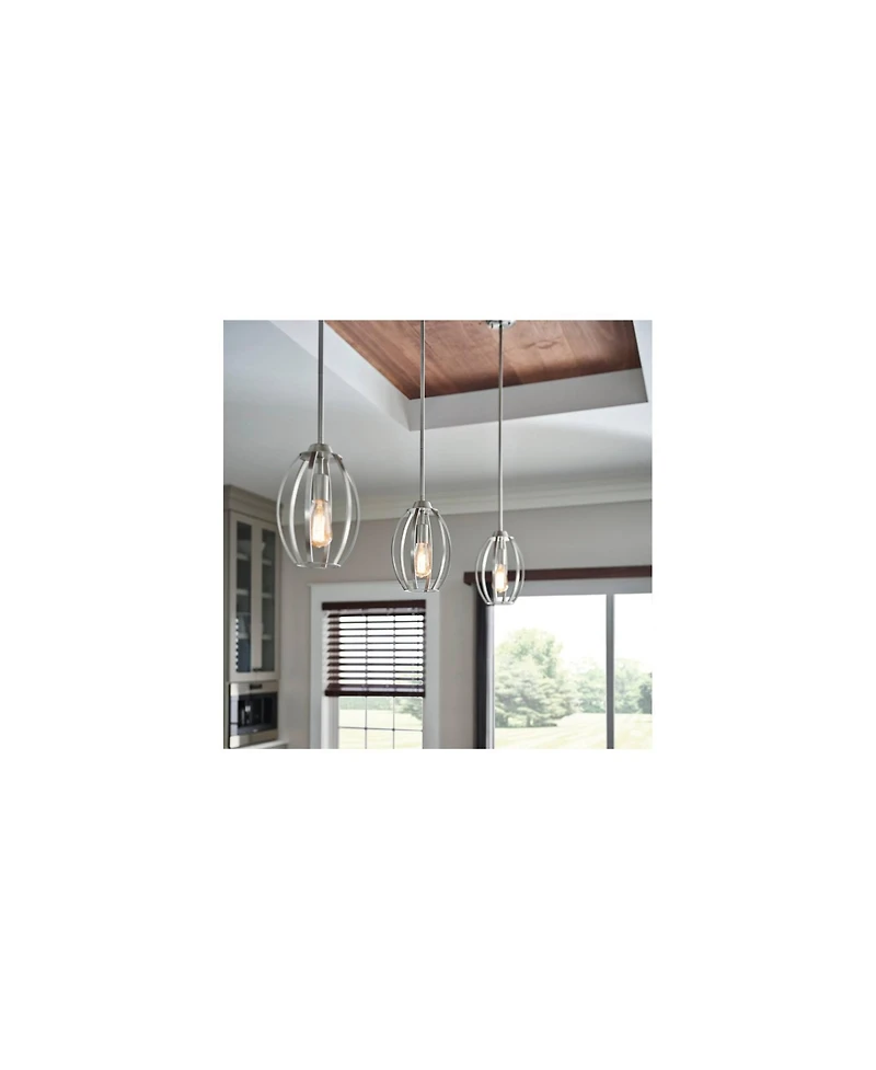Kichler Tao 8" Wide Open Gourd Brushed Nickel Mini Pendant
