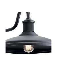 Kichler Allenbury Large 9" High Textured Black Outdoor Wall Light