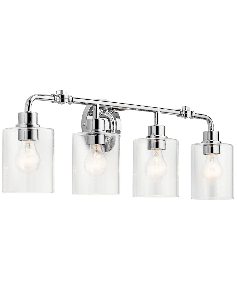 Kichler Gunnison 33 3/4" Wide Chrome 4-Light Bath Light