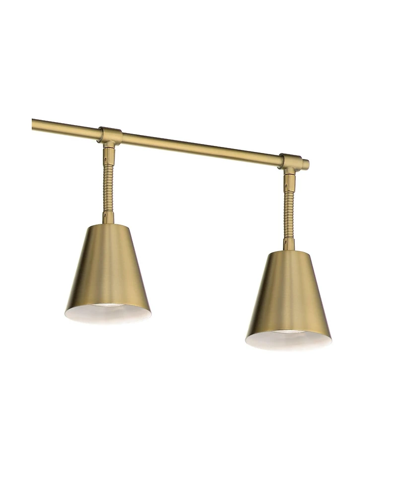Kichler Sylvia 45" Wide 6-Light Brushed Brass Track Ceiling Light