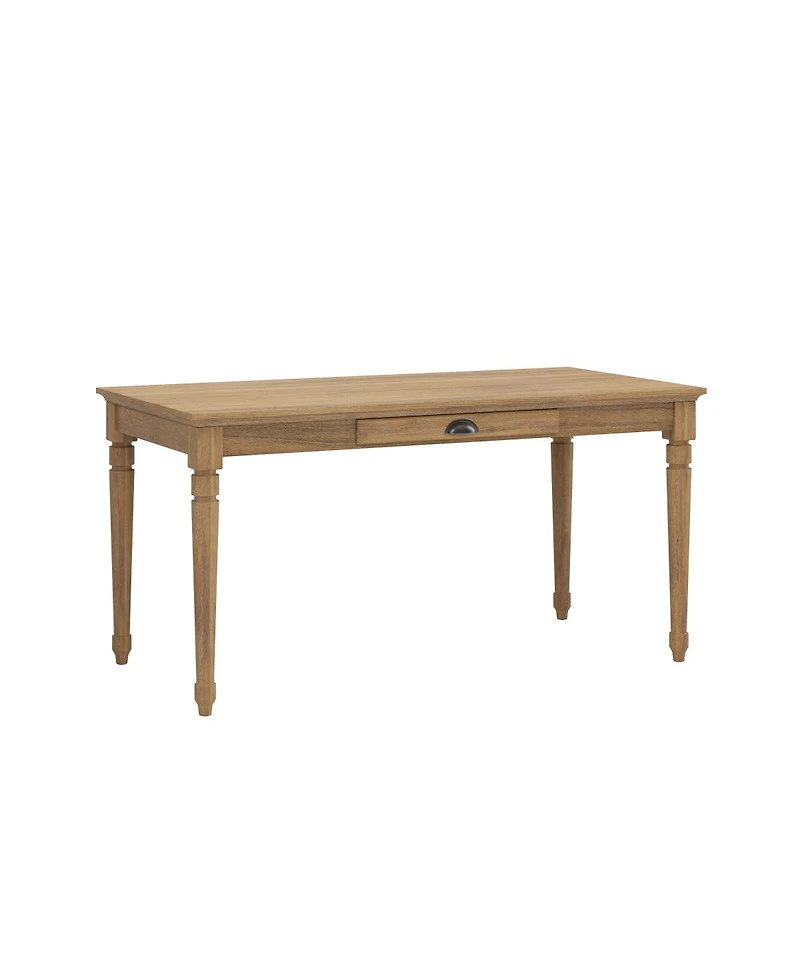 Streamdale Furniture 60" Rustic Farmhouse Writing Desk with Drawer, Seadrift
