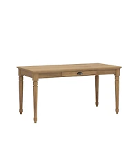 Streamdale Furniture 60" Rustic Farmhouse Writing Desk with Drawer, Seadrift
