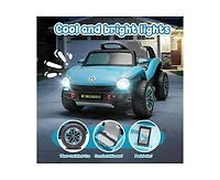 Yobtop Volkswagen Beetle 12V 2.4G Remote Control 4-Wheel Suspension Ride-On Electric Car, Ages 3-5