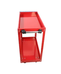 Streamdale Furniture Heavy Duty 2-Tier Steel Tool Cart with Lockable Wheels