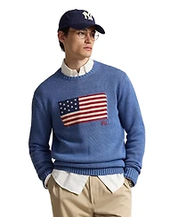 Polo Ralph Lauren Men's The Iconic Flag Crewneck Sweater