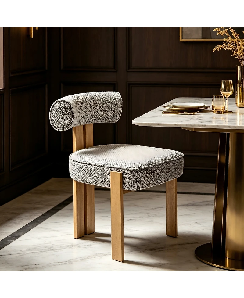 Streamdale Furniture Modern Upholstered Fabric Dining Chair, No Assembly Required
