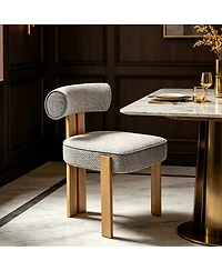 Streamdale Furniture Modern Upholstered Fabric Dining Chair, No Assembly Required