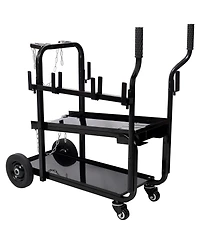 Streamdale Furniture Heavy Duty 2-Tier Rolling Welding Cart with Wheels