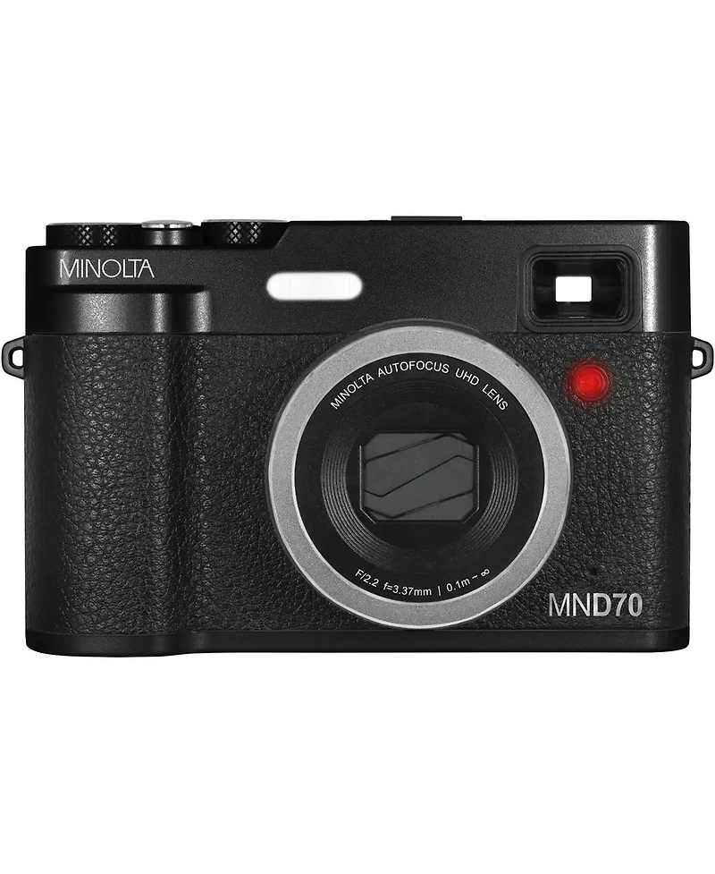 Minolta MND70 Retro 48MP 5K Ultra Hd Autofocus Dual Lens Digital Camera
