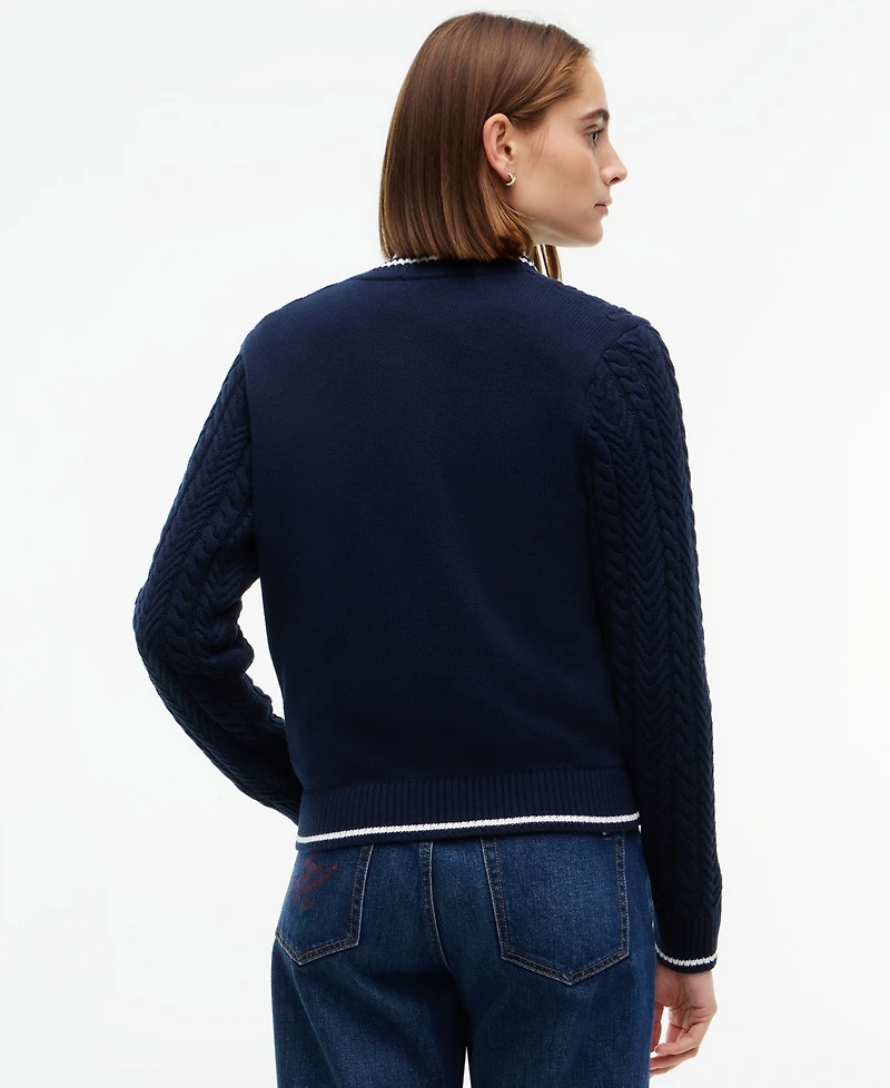 Tommy Hilfiger Women's Heritage Cable Long-Sleeve Cardigan