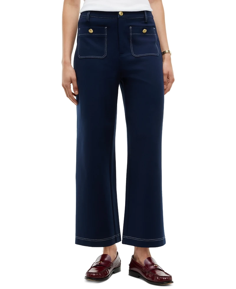 Tommy Hilfiger Women's Ponte Top-Stitch Pants