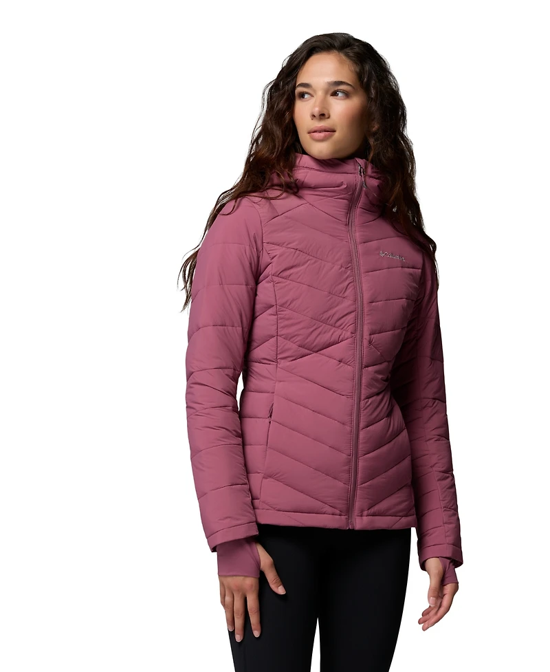 Columbia Women's Joy Peak Ii Hooded Puffer Fleece-Lined Jacket