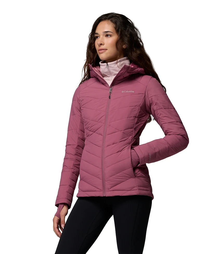 Columbia Women's Joy Peak Ii Hooded Puffer Fleece-Lined Jacket