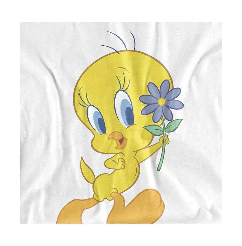 Looney Tunes Men's Tweety Flower T-Shirt