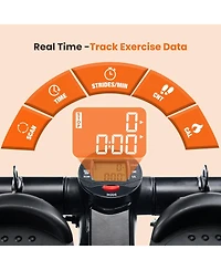 Zeny Mini Stepper with Resistance Bands, Adjustable Home Fitness Trainer