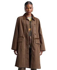 Avec Les Filles Women's Waxed Cotton Corduroy Utility Coat