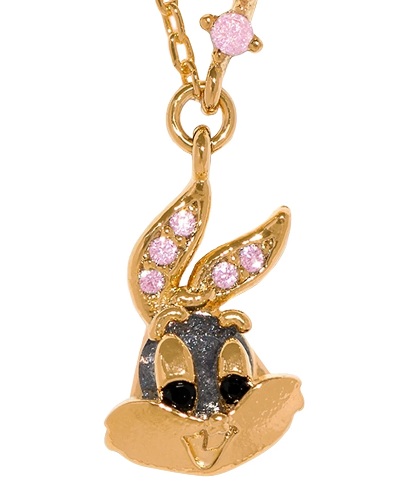 Girls Crew Crystal Looney Tunes Bugs Bunny What's Up, Doc Necklace
