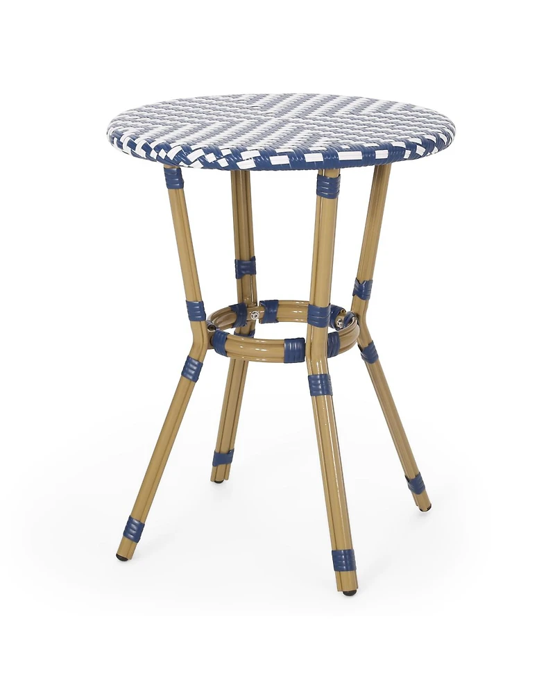 Streamdale Furniture Parisian Outdoor Wicker and Aluminum Bistro Table