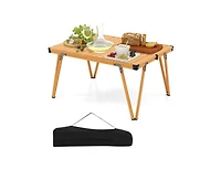 Boyel Living Folding Camping Table Picnic with Storage Bag and Waterproof Desktop