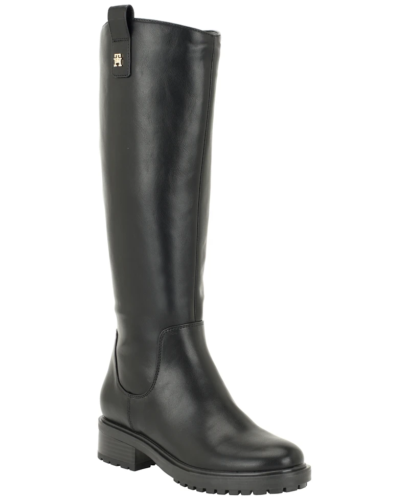 Tommy Hilfiger Women's Ashere Lug Sole Riding Boots