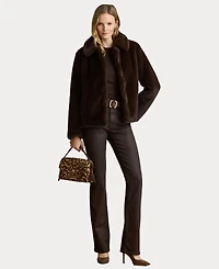 Lauren Ralph Women's High-Rise Bootcut Coated Jeans