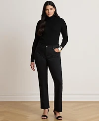 Lauren Ralph Women's Mid-Rise Slim Straight Jeans