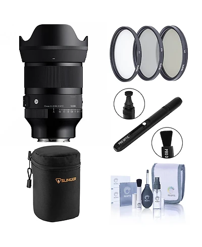 Sigma 35mm f/1.2 Dg Ii Art Lens for Sony E with Filter Kit, Case & Cleaner